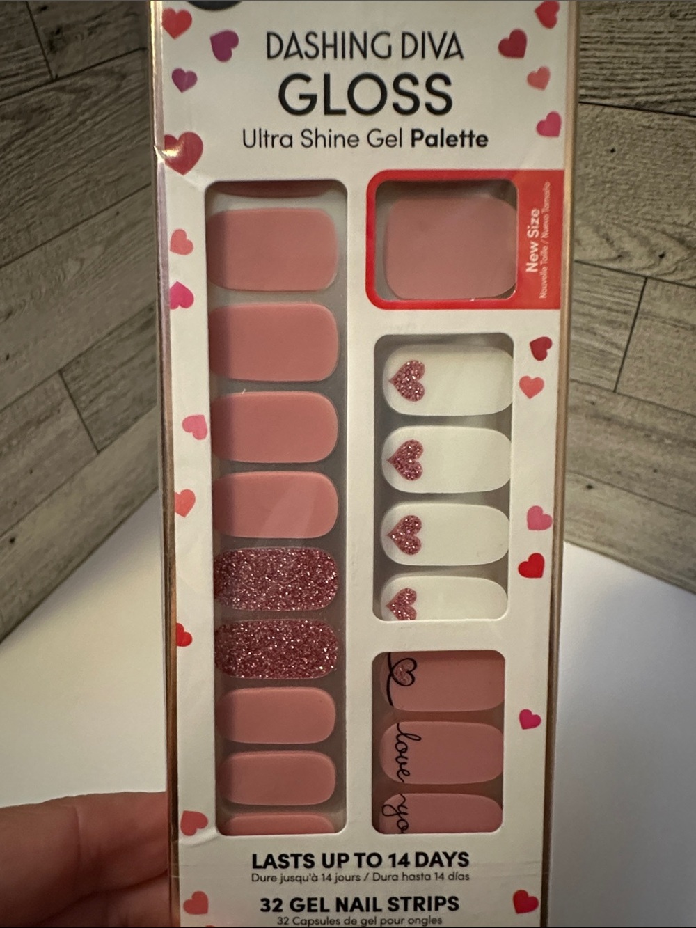 Dashing Diva Gloss Ultra Shine Gel Nail Strips - Love Notes Pink Palette